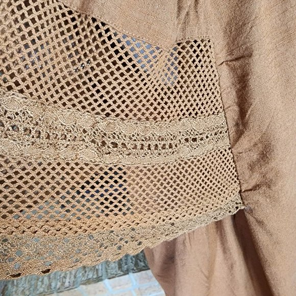 Old Navy Women's Flutter Sleeve Tie Back Mini Swing Dress Size L - Picture 4 of 6